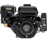 Moteur à essence pour kart - monocylindre 4 temps - 7,5 ch - démarrage électrique et à lanceur - refroidissement par air - réservoir de carburant de 3,6 l - noir