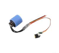 Moteur à haute vitesse sans balais 12 V CC 130 000 tr/min, souffleur turbo en alliage de zinc avec bobine en cuivre pur pour souffleur manuel, sèche-cheveux (modèle M 2940-12) (12 V 11 W + plaque)