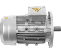 Moteur asynchrone triphasé - MS90S-2 Moteur électrique - 1,5 kW - 2850 tr/min - S1 continu - 230/400 V - arbre de 24 mm - argenté
