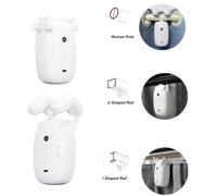 Moteur automatique pour rideaux WiFi avec batterie intégrée et télécommande via application - Convient pour les chambres à coucher et les bureaux