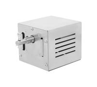 Moteur de barbecue en acier inoxydable 25 W 50 Hz argenté avec dissipation | Câble d'alimentation rallongé, moteur de barbecue facile à entretenir pour l'extérieur, le camping, les fêtes, la maison