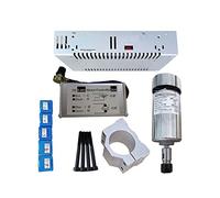 Moteur de broche, 0,5 kW refroidi par air mandrin de broche ER11 CNC 200W300W400W500W Broche pinces à moteur / 52 mm/Alimentation/régulateur de vitesse for DIY CNC(300w package2)
