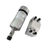 Moteur de broche, 200W 300W 400W 500W Spindle Motor 4 8VDC ER11 ER16 Brochette à broche à haute vitesse de la broche refroidie à l'air Cavalier Machine de gravure et support(300WER11 and bracket)