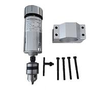Moteur de broche, Air refroidi 20 0W / 300W / 400W / 500W Moteur de broche 12-4 8V DC Fixation de support de fixation de pince de collecte / 52mm for PCB CNC Machine(400W Spindle-support)