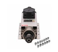 Moteur de broche, Broche de machine-outil CNC 2200w 2.2kw 24000RPM 400hz ER20 moteur de broche de refroidissement par Air entrée triphasée + 13 pinces ER20 (1-13mm)(Junction Box,220)