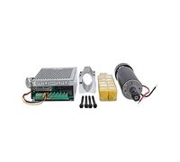 Moteur de Broche, Broche refroidie à l'air 0,5 kW ER11 Chuck Collet CNC 500W Moteur de broche + pinces 52 mm + gouverneur vitesse d'alimentation électrique for Bricolage cnc(3pcs set with ER11)