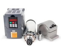 Moteur de broche CNC 1,5 kW - Type de collet ER16 - Refroidissement par air - 220 V - Pour l'usinage du bois et la gravure