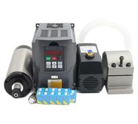 Moteur de broche CNC à refroidissement par eau, puissance élevée, applications polyvalentes, kit complet
