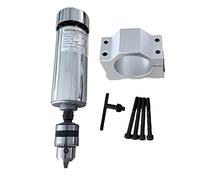 Moteur de Broche CNC, Air refroidi 20 0W / 300W 400W 500W Moteur de broche 12-4 8V DC Fixation support fixation pince collecte 52mm for PCB CNC Machine(500W Spindle-support)