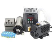 Moteur de broche, compatible ER16, système de refroidissement à eau, kit complet, 220 V