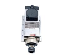 Moteur de broche machine gravure électrique refroidi par air | Modèle 0.75-7.5KW alimentation AC broche électrique refroidie par air pour machine de gravure(6.0kw-ER32-220v)