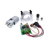 Moteur de broche RS775 à courant continu, 1 combinaison, 12V/24V, 15000R, contrôleur PWM DC ER11, 5mm/ressort 3.175mm, support 45mm 775(Set of 5 12V)