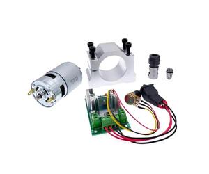 Moteur de broche RS775 à courant continu, 1 combinaison, 12V/24V, 15000R, contrôleur PWM DC ER11, 5mm/ressort 3.175mm, support 45mm 775(Set of 5 12V)