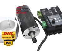 Moteur de broche sans balais, puissance 400W, tension d'entrée 48V, vitesse maximale 12000 tr/min, compatibilité ER8, pilote 600W inclus