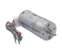 Moteur de décélération à courant continu JGA25-370 avec disque de code de mesure de vitesse d'encodeur moment fort 6V 12V 24V