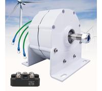 Moteur de générateur à aimant permanent 12000W, générateur à aimant permanent sans engrenage triphasé avec redresseur, générateurs d'alternateur AC à basse vitesse avec utilisation de base,48V