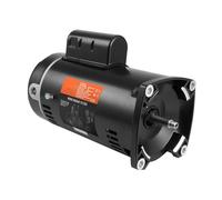 moteur de pompe de piscine 1,5 CV - châssis 56Y - 115V (12,8 Ampère) / 230V (6,4 Ampère) - 3450 tr/min - 60Hz - 1,1 facteur de service - 90μF / 250V condensateur - rotation CCW - bride carrée Moteur d