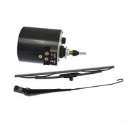 Moteur de ventilateur 12 V pour essuie-glace sur tracteurs, compatible avec OEM 01287358 0390506510, kit complet avec bras d'essuie-glace et support, boîtier ABS stable, design résistant aux