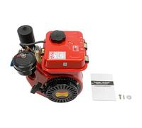 Moteur diesel 4 temps 2,2 kW démarreur à câble monocylindre refroidi par | Sans batterie par poulie. Réservoir de 3,5 l pour une longue durée de vie. Alarme de manque d'huile moteur Refroidissement