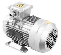 Moteur électrique - Moteur asynchrone triphasé MS8034 - 1,1 kW, 1405 tr/min - 380 V, 50 Hz - Arbre de 19 mm - Protection IP55 - Bobinages en cuivre pur, boîtier en aluminium