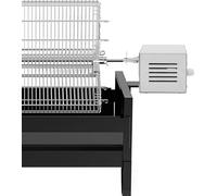 Moteur électrique pour rôtissoire de barbecue - 25 W CA 220 V 50 Hz - prise UE - acier inoxydable - longueur de tige 5 cm - blanc