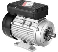 Moteur électrique SucceBuy, moteur de compresseur d'air, monophasé, 5,45 A, 220-240 V, 0,75 kW, 1400 tr/min, cadre 80 B34, arbre cannelé 19 mm, rotation à droite/gauche pour machines agricoles et équi