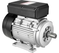 Moteur électrique SucceBuy, moteur de compresseur d'air, monophasé, 7,1 A, 220-240 V, 1,1 kW, 2800 tr/min, cadre 90S B3, arbre cannelé de 24 mm, rotation à droite/gauche pour machines agricoles et équ