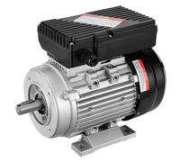 VEVOR Moteur électrique 0,75 kW moteur de compresseur d'air monophasé, 2850 tr/min, CA 220-240 V, 5,15 A, cadre 80, B34, arbre à clavette 19 mm, rotation CW/CCW pour machines agricoles et équipements