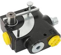 Moteur hydraulique Vanne de régulation de débit, taille de raccord 3/4 pouce, régulation de débit variable, convient aux systèmes hydrauliques, construction en laiton, température de fonctionnement -2