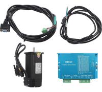 Moteur pas à pas en boucle fermée - Kit avec moteur et pilote - CC 24-60 V - Refroidissement passif - Boîtier en aluminium - Rectangulaire - Noir