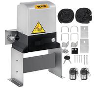 Moteur Portail Coulissant Automatique 370W 600Kg + Télécommande 30m + Détection Obstacles Ouvre-Porte Coulissant Silencieux Étanche