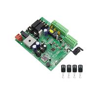 Moteur Portail, Universal Pull Arm Door Machine Motherboard 24V Electric Swing Gate Opener Control Board Automatic Gate Door Controller Actionneur for allée(Board with 4 remotes)