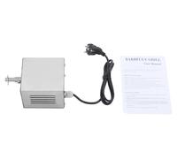 Moteur pour broche tournante BBQ, acier inoxydable, puissance 25 W, argent