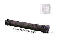 Moteur radio R X3D - 25 Nm - Domotique Delta Dore pour volet roulant Bubendorff - droit