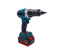 Moteur sans balais sans fil 20V, batterie au Lithium industrielle entièrement automatique, pistolet de rivetage d'écrou M3-M12, Machine-outil for le bricolage(2 battery 3Ah)