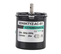 Moteur Synchrone 28 W AC220 V 2,5 20 30 110 Tr/min Engrenage Métallique, Couple élevé pour Instruments, Automatisation et Lampes de Scène avec équipement D'affichage Publicitaire