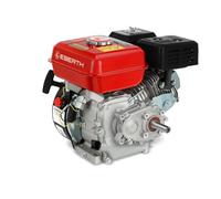 EBERTH 6,5 CV Moteur Thermique à Essence Moteur de Kart avec Réducteur 2:1, Arbre de 19,05 mm Ø, Sécurité Contre Manque d'huile, 4 Temps, 1 Cylindre, 196 CC Cylindrée, Démarrage Câble