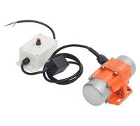 Moteur vibrant électrique - HY-100 - 100 W - 220–240 V - Sans balais - Bloc excentrique réglable - Prise européenne - Orange