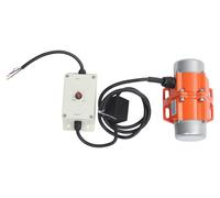 Moteur vibrant électrique - Vibreur pour béton - Puissance : 100W - 3000 tr/min - Bloc excentrique réglable - Boîtier en aluminium - Couleur : orange