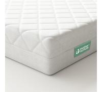 Mother Nurture Matelas classique en fibre écologique réversible, résistant à l'eau, ferme et offrant un bon maintien, hypoallergénique, facile à nettoyer, blanc, testé BSI, dimensions 120 x 60 x 13 cm