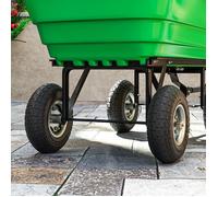 MOTHINESSTO2573-Lot de 2 Pneus Pneumatiques de Remplacement Alésage de 16mm pour Chariot de Jardin, Brouette et diable