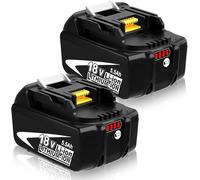 Moticett 2 pièces 5.5Ah Remplacement pour Makita Batterie 18V BL1860B Compatible pour Makita Batterie BL1860B BL1850B BL1840B BL1830B BL1820 BL1835 BL1845 194205-3 194309-1 LXT-400 (Noir)