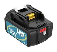 Moticett 5.0Ah BL1860B Remplacement pour Makita 18V Batterie pour Makita Batterie BL1860B BL1850B BL1840B BL1830B BL1820 BL1815 BL1825 BL1835 BL1845 194205-3 194309-1 LXT-400 avec indicateur (Bleu)