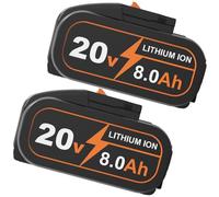 Moticett 8,0 Ah 20V WA3525 Batterie de Rechange pour Worx, pour Outils électriques sans Fil pour Worx WA3572 WA3525 WA3760 WA3881 WX390 WX176 WX178 WU268 WX166.4 WX372.1 WX800 WG259E