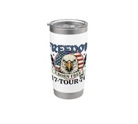 Motif aigle patriotique du 4 juillet Gobelet isotherme en acier inoxydable double paroi