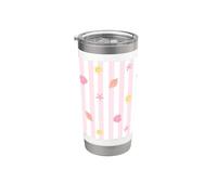 Motif coquillages de plage coquillage côtier mer en été Gobelet isotherme en acier inoxydable double paroi