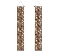 Motif de chiens mignons et drôles, Décorations pour fête de remise de diplômes - Bannière de bienvenue à suspendre au porche, pour l'intérieur et l'extérieur