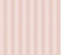 Motif de papier peint rayé rose, style Empire, 10 m x 0,53 m
