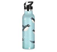 Motif De RéPéTition De Dauphin Mignon Bouteille d'eau pour Enfants en Acier Inoxydable,Gobelet Isotherme Sous Vide pour Filles Garçons
