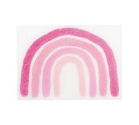 Motif En Cire Arc - En - Ciel, Pastel, Rose Pastel, 7x5cm, 1 Pce